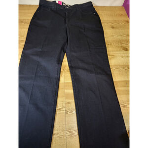 LEE Womens Size 16 Short Black Classic Fit Straight Leg Stretch Jeans New/ Tags